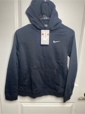 Nike Men’s Black Hoodie with White Swoosh